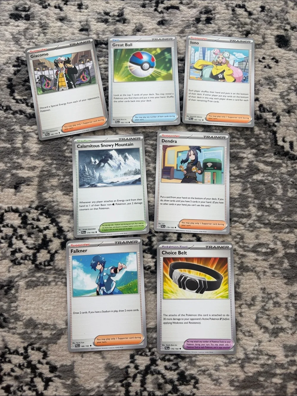 Paldea Evolved Trainer Lot | Iono, Giacomo, Dendra & More | ✨5/$25✨
